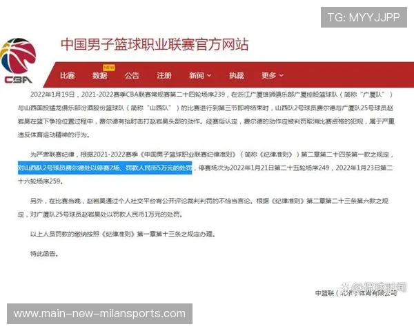 职业联赛的裁判判罚公示